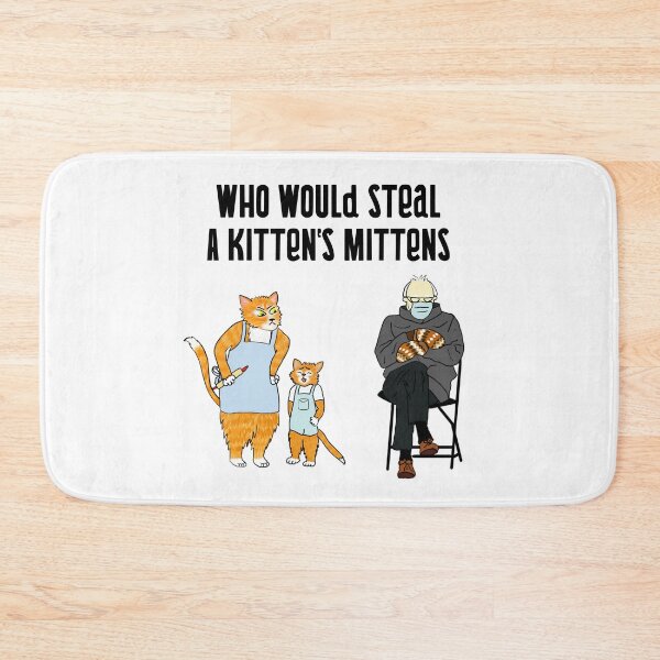 Item preview, Bernie and the poor kittens mittens designed and sold by FunnyAnimalGear.