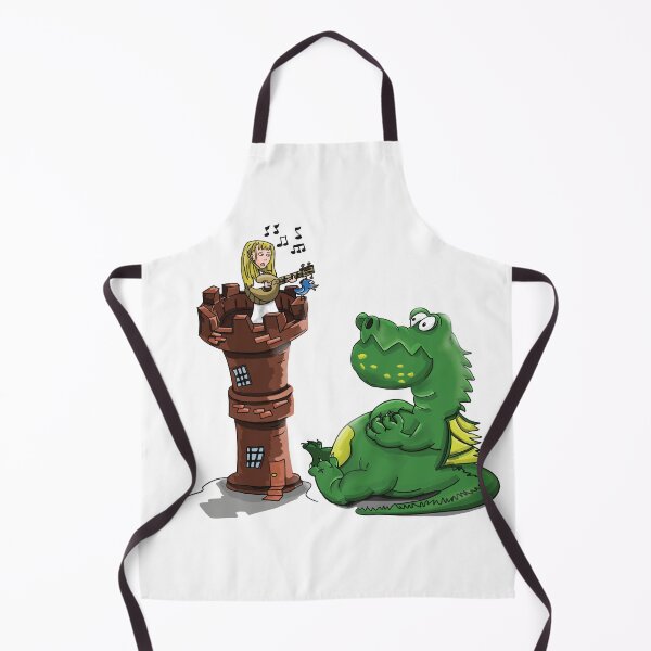 Item preview, Guitar girl teaching a dragon designed and sold by iTrending.