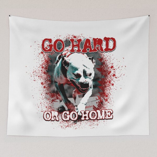 Item preview, Go Hard or Go Home - Pitbull / Amstaff / working dog /- WHITE edition designed and sold by DarkDesign69.