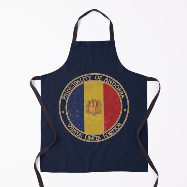 Item preview, Vintage Principality of Andorra Europe European Flag designed and sold by DragonXX.