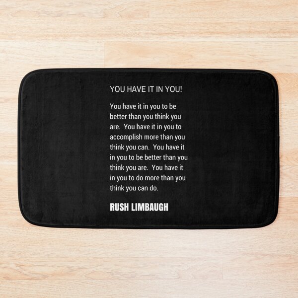 Item preview, Rush Limbaugh Motivational Quote  designed and sold by Alex3214.