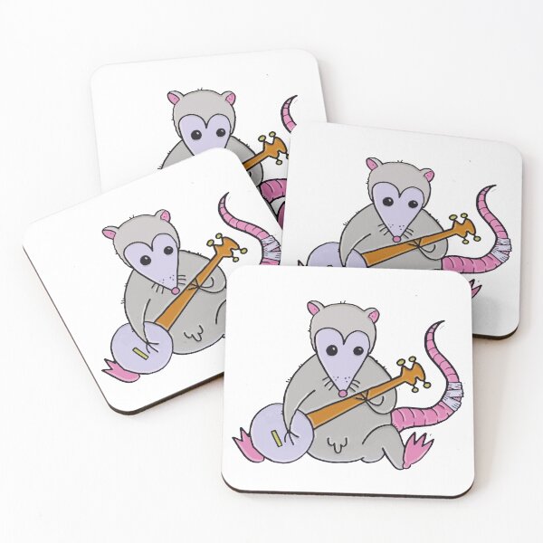 Item preview, possum playing banjo designed and sold by Theobsessed01.