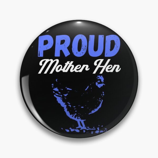 Item preview, Proud Mother Hen in blue and white for Mother's Day designed and sold by Labradoodlesetc.