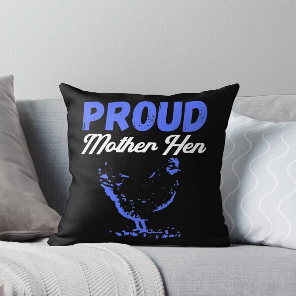 Item preview, Proud Mother Hen in blue and white for Mother's Day designed and sold by Labradoodlesetc.