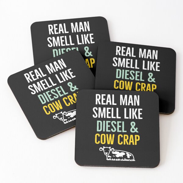 Item preview, Real Man Smell Like Diesel and Cow Crap designed and sold by AwesomeWorld1.