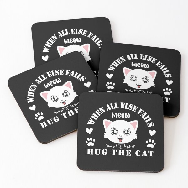 Item preview, When all else fails hug the Cat designed and sold by Hisham Makki.