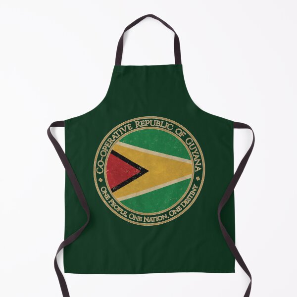 Item preview, Vintage Co operative Republic of Guyana USA South America United States Flag designed and sold by DragonXX.