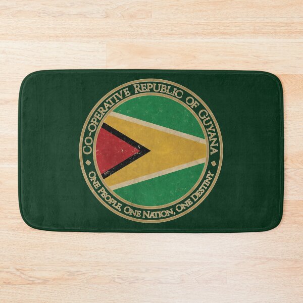 Item preview, Vintage Co operative Republic of Guyana USA South America United States Flag designed and sold by DragonXX.