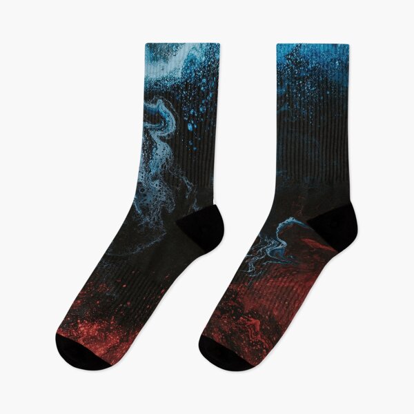 Item preview, Red Black And Blue Liquid Stream Texture  designed and sold by Petra Rosa.