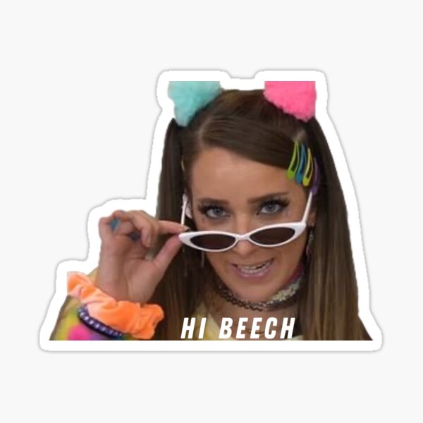 Jenna Marbles Hi Beech Sticker