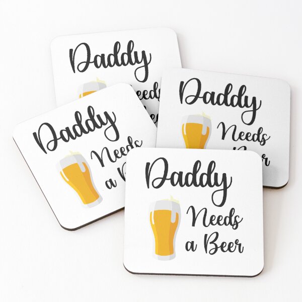 Item preview, Daddy Needs A Beer designed and sold by PinkPandaPress.