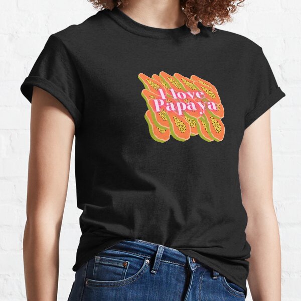 Papaya Fruit Vintage Just A Girl Who Loves Papaya T-Shirt