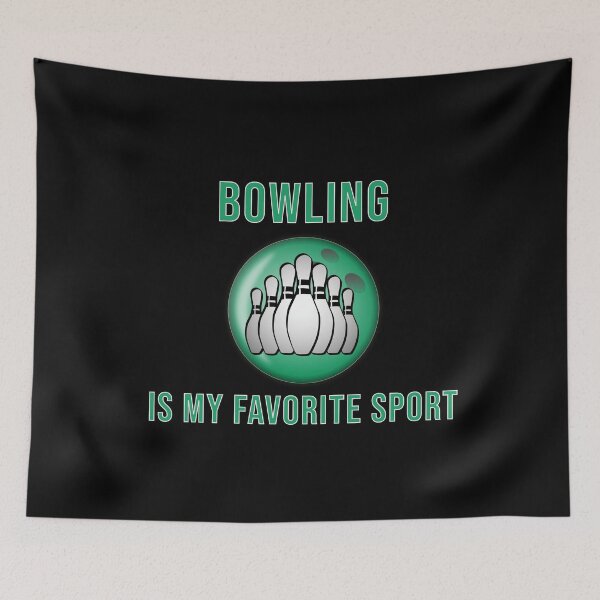 Item preview, Bowling Is My Favorite Sport  Funny black and green cool Gift  designed and sold by pedrored369.