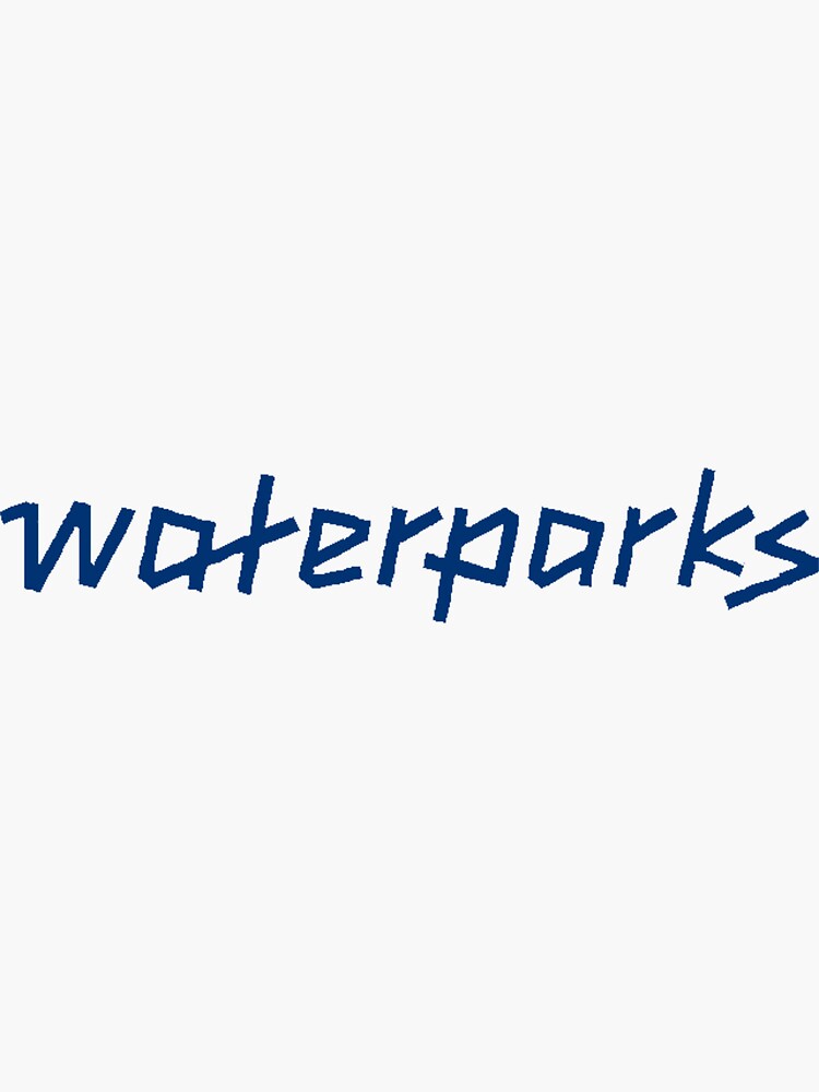 blue waterparks logo Sticker