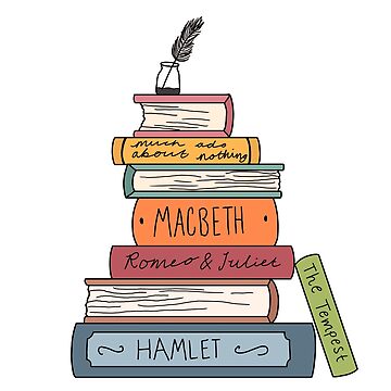 Artwork thumbnail, Shakespeare book stack by bookloversclub