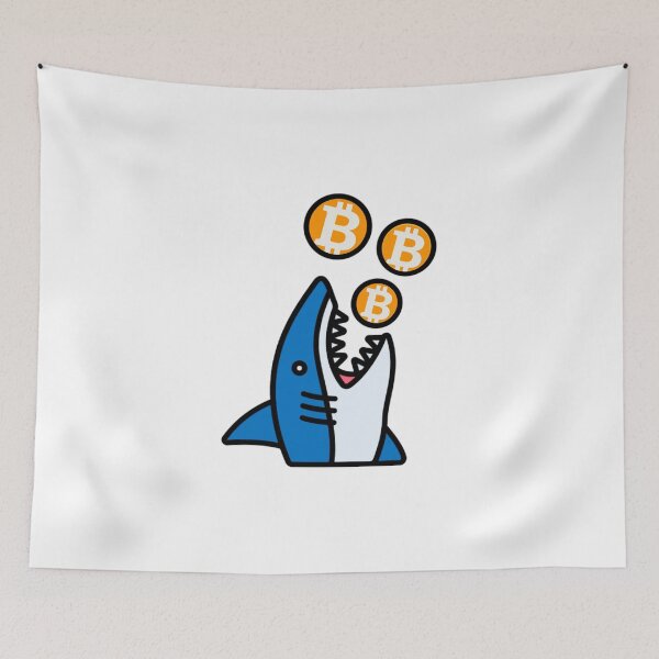 Item preview, Shark looking for bitcoins designed and sold by Custom Shop.