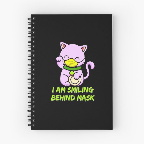 Item preview, I Am Smiling Behind Mask - Cute Cat Funny designed and sold by Promedia.