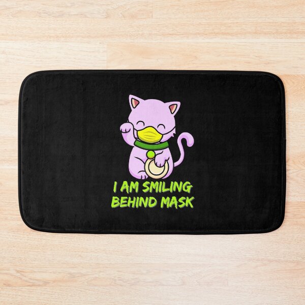 Item preview, I Am Smiling Behind Mask - Cute Cat Funny designed and sold by Promedia.