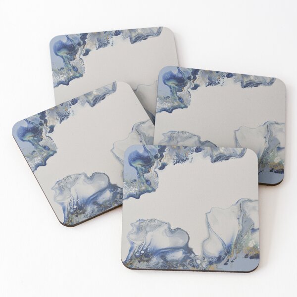 Item preview, Blue lagoon - Dutch Pour Acrylic Original Fluid Art designed and sold by ImaaniArt.