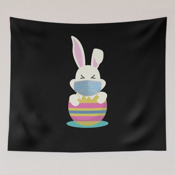 Item preview, Cute Easter Bunny with Mask designed and sold by JG-Bestmerch.