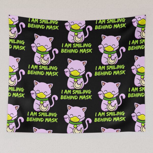 Item preview, I Am Smiling Behind Mask - Cute Cat Funny designed and sold by Promedia.