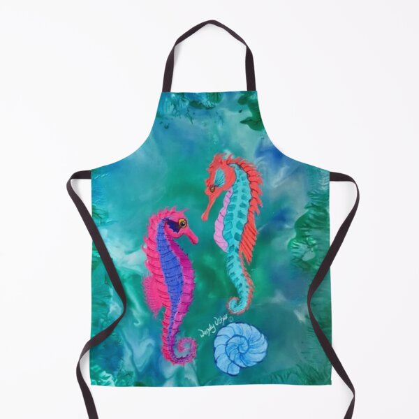 Item preview, Seahorse Friends Encaustic Art designed and sold by Wendy Usher.