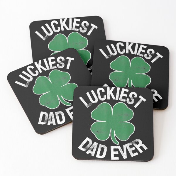Item preview, St Patricks Day Shamrock Luckiest Dad Irish Saint Paddys TShirt6 designed and sold by CandicePatton.
