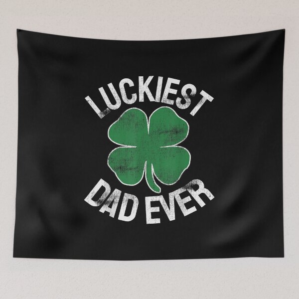 Item preview, St Patricks Day Shamrock Luckiest Dad Irish Saint Paddys TShirt6 designed and sold by CandicePatton.