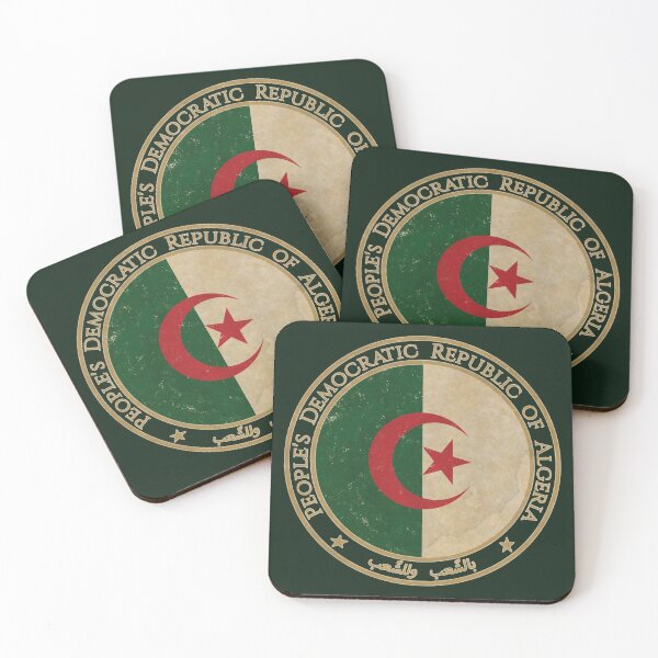 Item preview, Vintage Peoples Democratic Republic of Algeria Africa African Flag designed and sold by DragonXX.