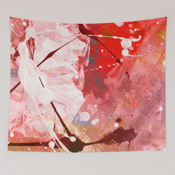 Item preview, Red Paint Splatter Modern Art designed and sold by NancyMerkle.