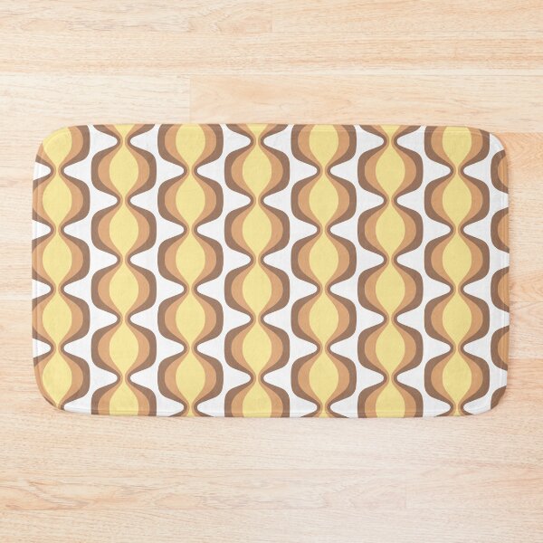 Artikelvorschau, Mid Mod Graphic Brown Ochre, Modernist Eames Era entworfen und verkauft von theodoredesign.