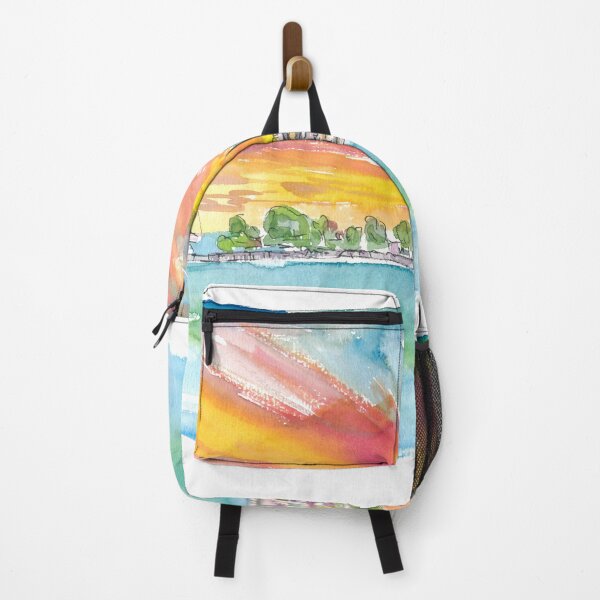 Item preview, Marigot Waterfront Sunset View in Saint Martin West Indies designed and sold by artshop77.
