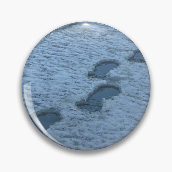 Item preview, human footprints in wet snow designed and sold by mrivserg.