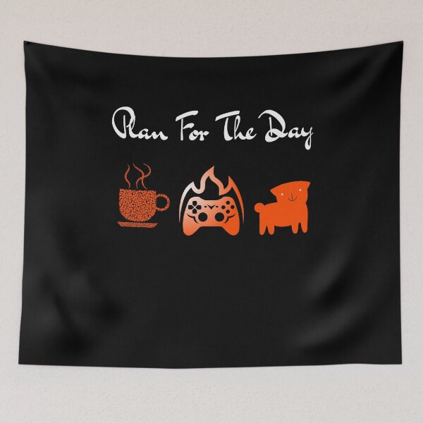 Item preview, Plan For The Day Video Games And Coffee Lover Gift For Gaming And Pets Lover  designed and sold by arteesy.