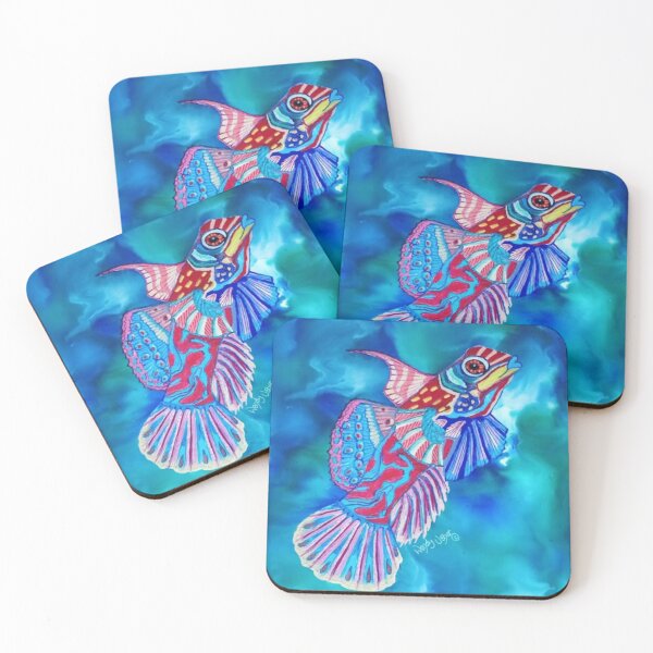 Item preview, Coral Fish Encaustic Art designed and sold by Wendy Usher.