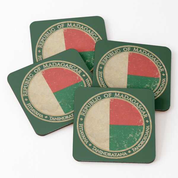 Item preview, Vintage Republic of Madagascar Africa African Flag designed and sold by DragonXX.