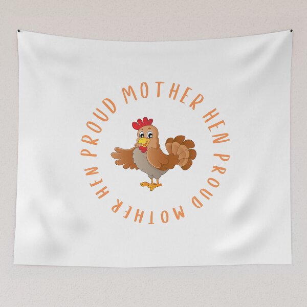 Item preview, Proud mother hen (orange text, full circle) designed and sold by HBThoughts.