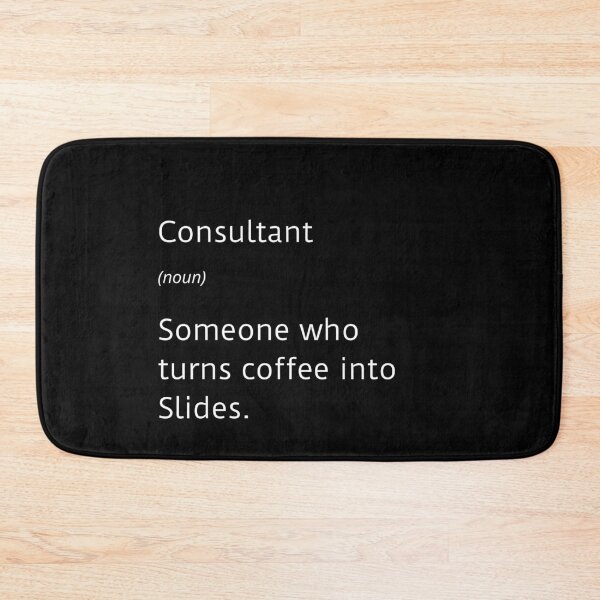 Item preview, Consultant and coffee funny definition - large text designed and sold by ArtsySue.