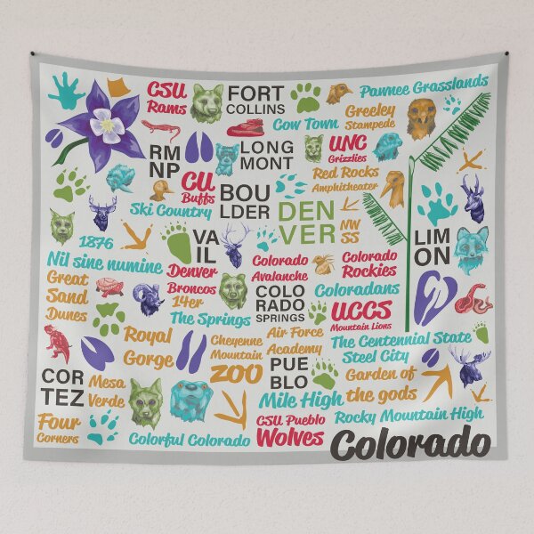 Item preview, Colorado Map designed and sold by MJSun.