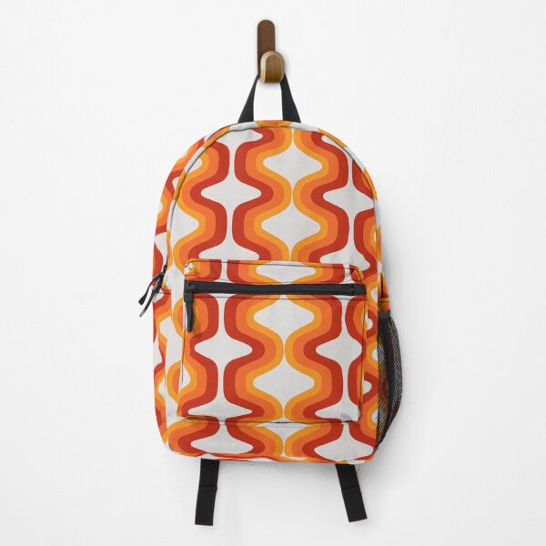 Artikelvorschau, Mid Mod Buntes Grafikdesign, Rot-Orange Modernist entworfen und verkauft von theodoredesign.