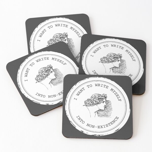 Item preview, I want to write myself into non-existence // dark academia quotes designed and sold by vela-ramhorn.