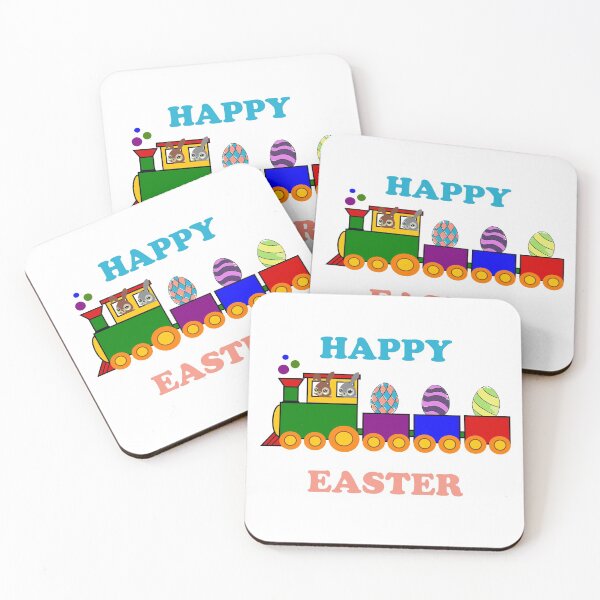 Item preview, Happy Easter train driven by bunnies carrying eggs, Awesome gift for Easter designed and sold by odrito.