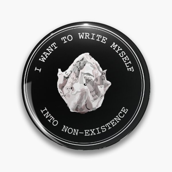 Item preview, I want to write myself into non-existence // dark academia quotes designed and sold by vela-ramhorn.