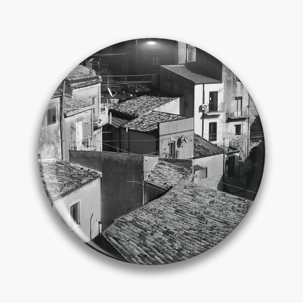 Item preview, Rooftops of  Enna, Sicily - BW designed and sold by Igor Pozdnyakov.