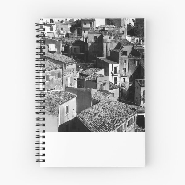 Item preview, Rooftops of  Enna, Sicily - BW designed and sold by Igor Pozdnyakov.