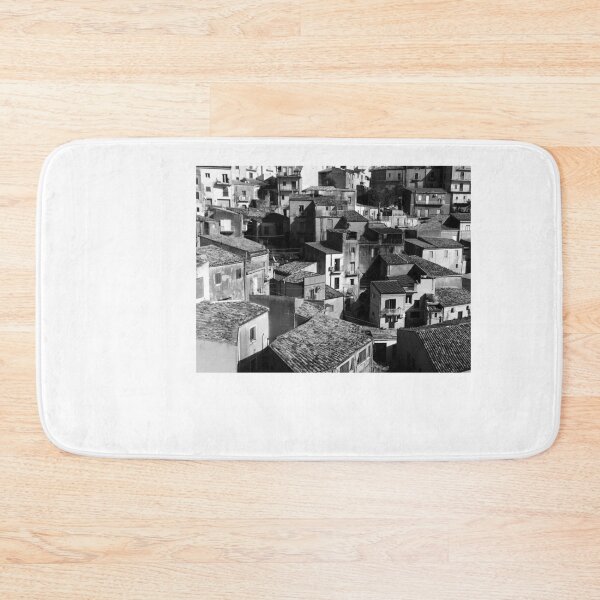 Item preview, Rooftops of  Enna, Sicily - BW designed and sold by Igor Pozdnyakov.