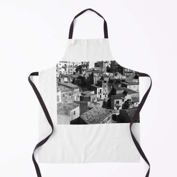 Item preview, Rooftops of Enna, Sicily - BW designed and sold by Igor Pozdnyakov.