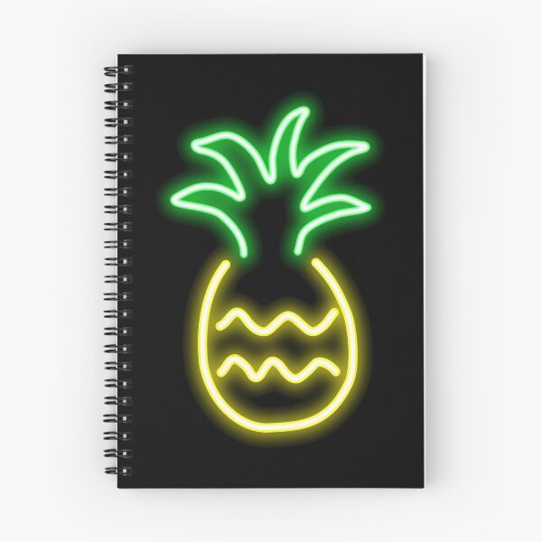 Item preview, Neon pineapple - black BG designed and sold by reIntegration.