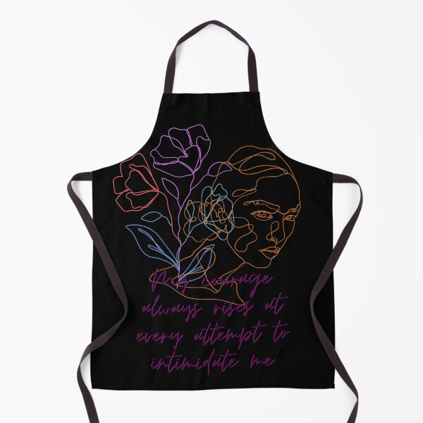 Item preview, Jane Austen, Pride and Prejudice, My courage always rises at every attempt to intimidate me, literary quotes designed and sold by Bookish Dragon.
