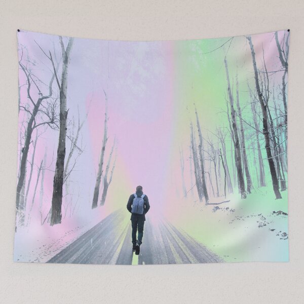 Item preview, Walking Away from Everyone Aesthetic Surreal Art designed and sold by virtuallubid.